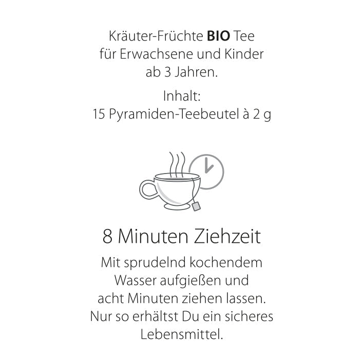 Ziehzeit Tee: 8 Minuten