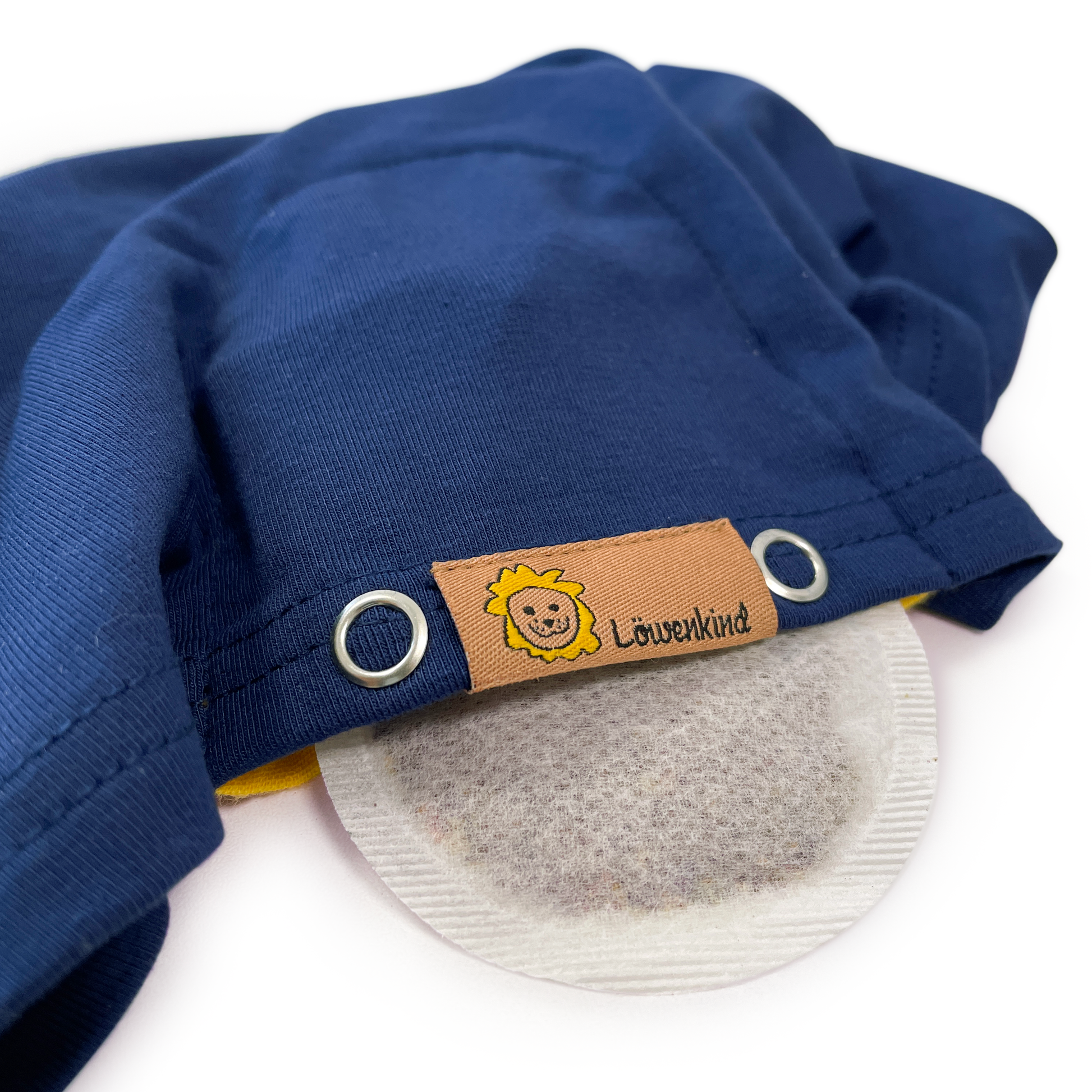 Loop-Schal mit Pad-Tasche und Kräuterpad
