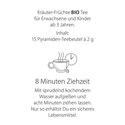Ziehzeit Tee: 8 Minuten