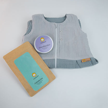 Schlafsack-Set mit Wonnebäuchlein Dose und Rotznäschen-Nachfüllpackung