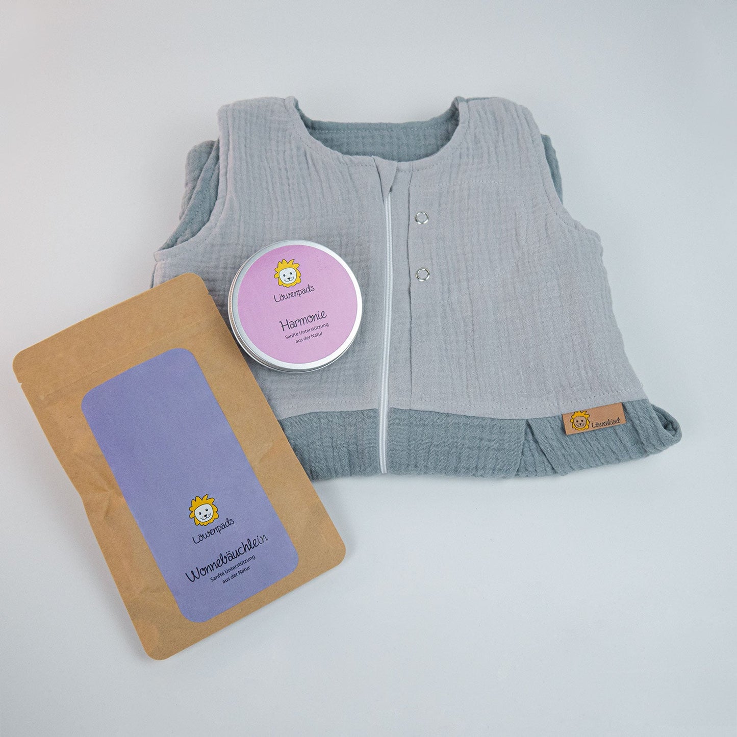 Schlafsack-Set mit Harmonie-Dose und Wonnebäuchlein-Nachfüllpackung